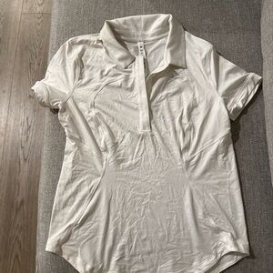 lululemon athletica White Short-Sleeve Polo Shirt